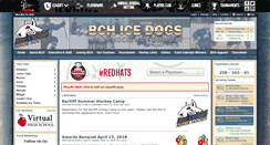 Desktop Screenshot of bchminorhockey.ca