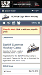 Mobile Screenshot of bchminorhockey.ca