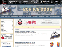 Tablet Screenshot of bchminorhockey.ca